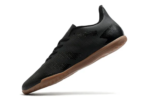 Adidas Predator Blanco Naranja Zapatos de Fútbol Indoor Sintético Malla Superior Bajo 19