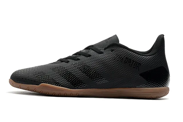 Adidas Predator Blanco Naranja Zapatos de Fútbol Indoor Sintético Malla Superior Bajo 20