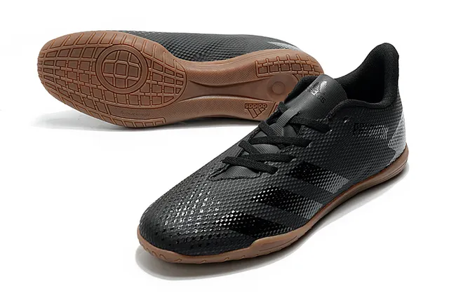 Adidas Predator Blanco Naranja Zapatos de Fútbol Indoor Sintético Malla Superior Bajo 21