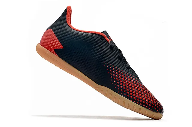 Adidas Predator Blanco Naranja Zapatos de Fútbol Indoor Sintético Malla Superior Bajo 24