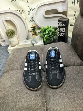 Adidas Samba Black and White Lifestyle Sneakers 10