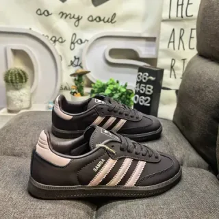 Adidas Samba حذاء أسلوب حياة بني و وردي