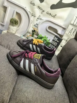 Adidas Samba Zapatillas Lifestyle Marrón y Púrpura 7