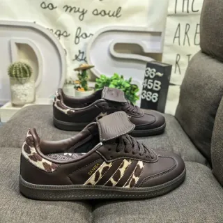 Adidas Samba حذاء رياضي بني مطبوع بطبعة الفهد نمط حياة