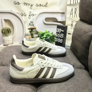 Adidas Samba Off-White Brown أحذية لايف ستايل