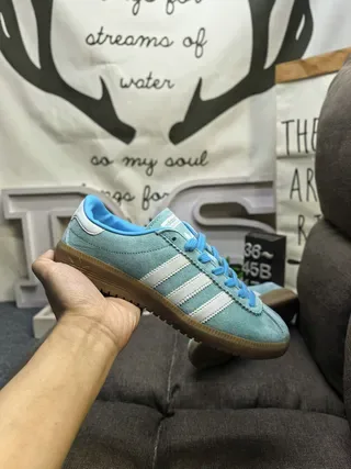 Adidas Samba OG Light Blue Suede Lifestyle Sneakers 5