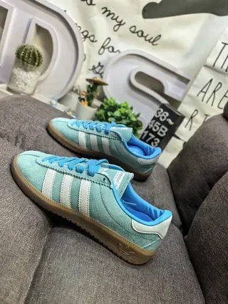 Adidas Samba OG Light Blue Suede Lifestyle Sneakers 7