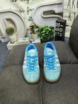 Adidas Samba OG Light Blue Suede Lifestyle Sneakers 10