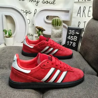 Adidas Samba OG أحمر أبيض أسود حذاء أسلوب حياة