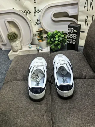Adidas Samba White and Navy Lifestyle Sneakers 8