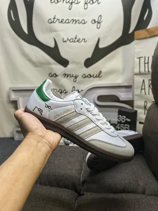 Adidas Samba সাদা কালো গাম লাইফস্টাইল স্নিকার 5