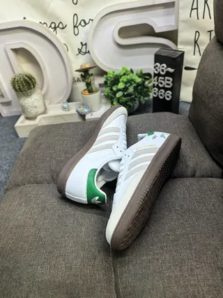 Adidas Samba সাদা কালো গাম লাইফস্টাইল স্নিকার 6