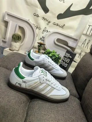 Adidas Samba সাদা কালো গাম লাইফস্টাইল স্নিকার 9