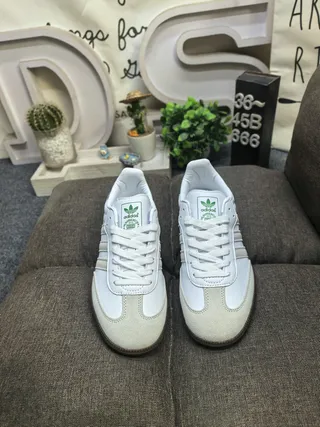 Adidas Samba সাদা কালো গাম লাইফস্টাইল স্নিকার 10
