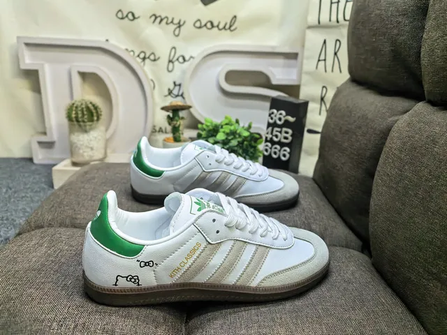 Adidas Samba সাদা কালো গাম লাইফস্টাইল স্নিকার 11