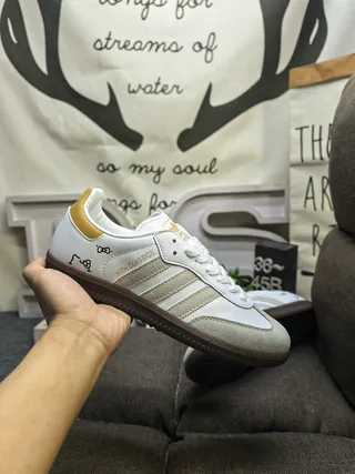 Adidas Samba সাদা কালো গাম লাইফস্টাইল স্নিকার 15