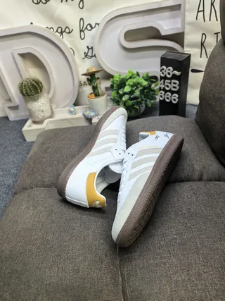 Adidas Samba সাদা কালো গাম লাইফস্টাইল স্নিকার 16