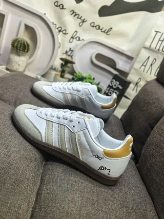 Adidas Samba সাদা কালো গাম লাইফস্টাইল স্নিকার 17
