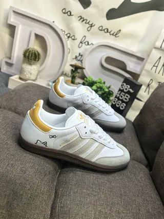 Adidas Samba সাদা কালো গাম লাইফস্টাইল স্নিকার 19
