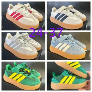 Adidas Samba حذاء أسلوب حياة أبيض أحمر علوا من السويدي لوحة جانبية بثلاث خطوط