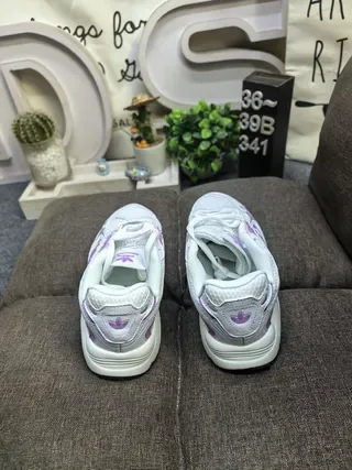 Adidas Prata Preto Metálico TPU Cage Tela E Sobreposições Sintéticas Tênis Lifestyle 8