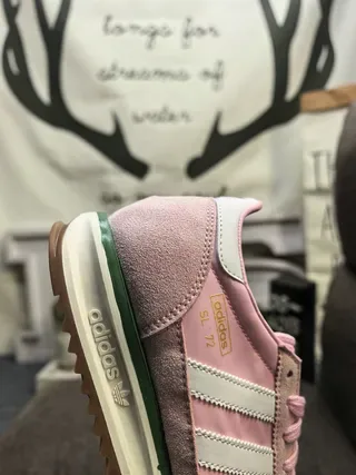 Adidas SL 72 tênis lifestyle rosa e branco 3