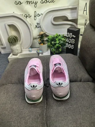 Adidas SL 72 tênis lifestyle rosa e branco 8