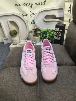 Adidas SL 72 tênis lifestyle rosa e branco 10