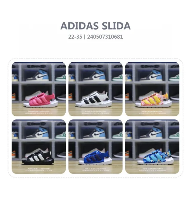 Adidas Slida Blue and Navy Casual Sandals 3