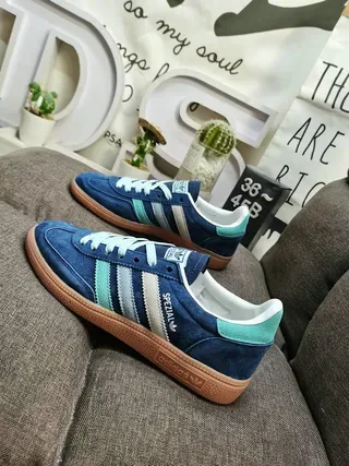 Adidas Spezial Rojo Amarillo Azul Ante Estilo de Vida Zapatillas 7