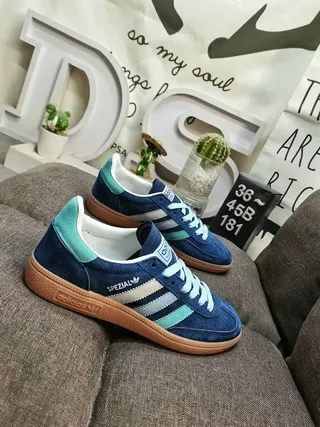Adidas Spezial Rojo Amarillo Azul Ante Estilo de Vida Zapatillas 9