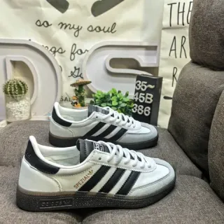 Adidas Spezial أحذية رياضية أبيض وأسود للأسلوب الحياة