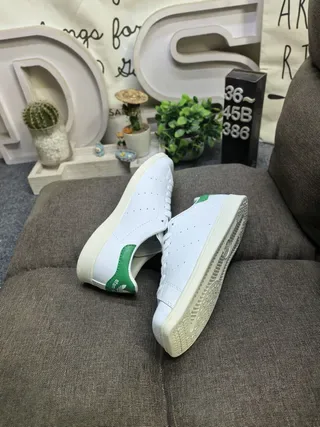 Sneakers Lifestyle Adidas Stan Smith Blanc et Vert 6
