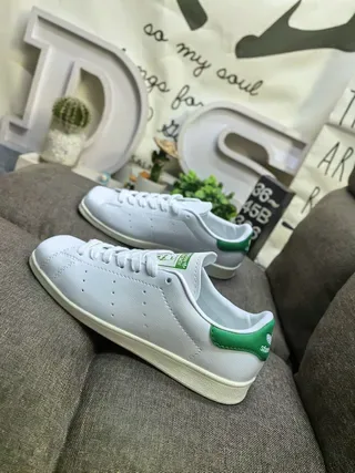 Sneakers Lifestyle Adidas Stan Smith Blanc et Vert 7