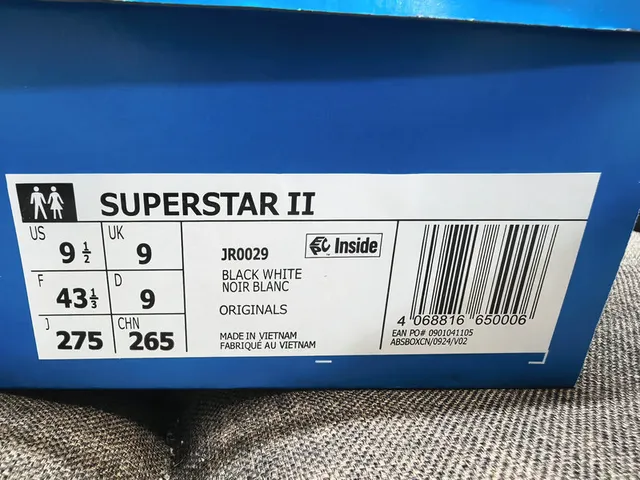 Adidas Superstar حذاء رياضي أسود وأبيض أسلوب حياة 22
