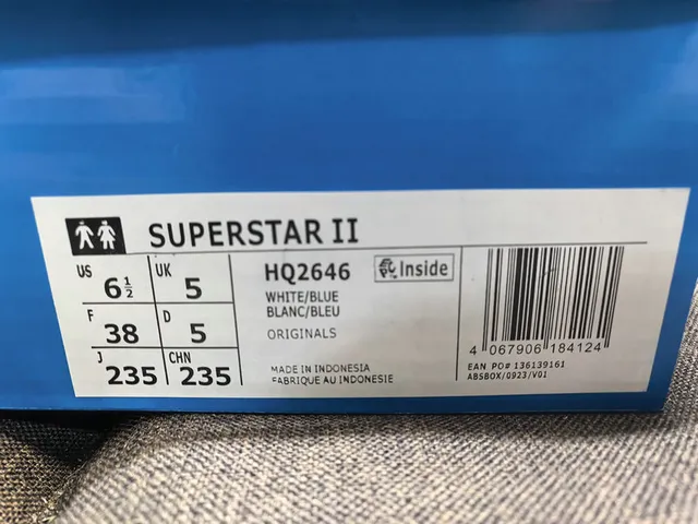 Adidas Superstar Blue White Shell-Toe Perforated Cap Lifestyle Sneakers 2