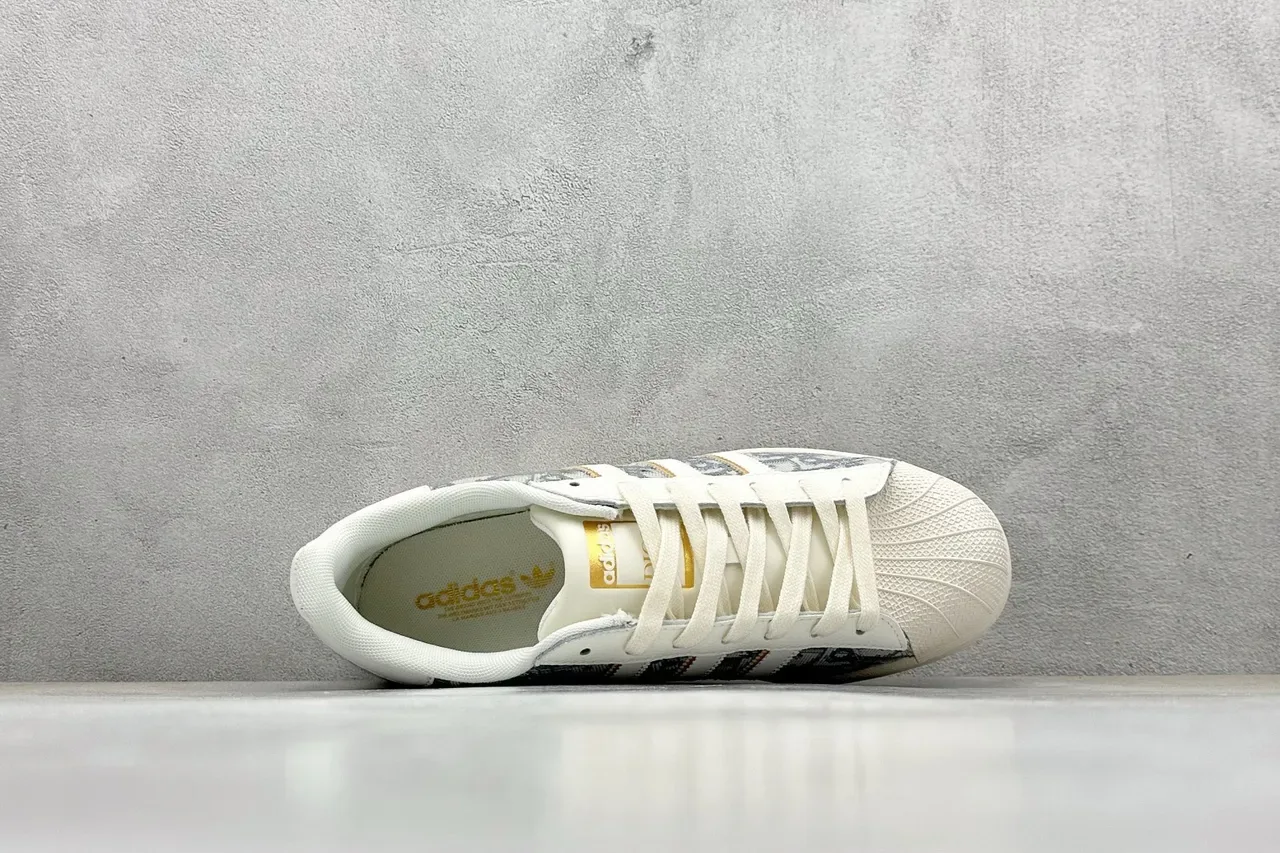 Adidas Superstar Impresión Monograma Off-White Zapatillas Lifestyle 7