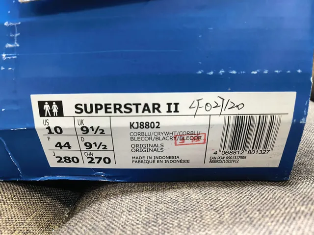 Adidas Superstar Star-Print Navy حذاء أسلوب حياة 2