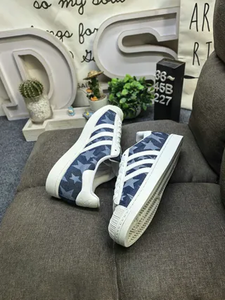 Adidas Superstar Star-Print Navy حذاء أسلوب حياة 6