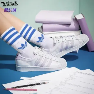 Adidas Superstar أبيض ولافندر حذاء رياضي نمط حياة