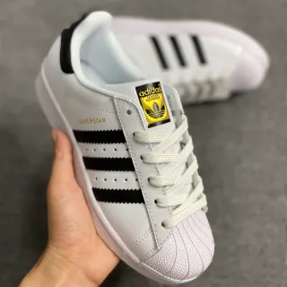 Adidas Superstar 白黑金生活方式运动鞋