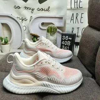Adidas SWITCH FWD M Alpha 米白粉渐变厚底运动鞋