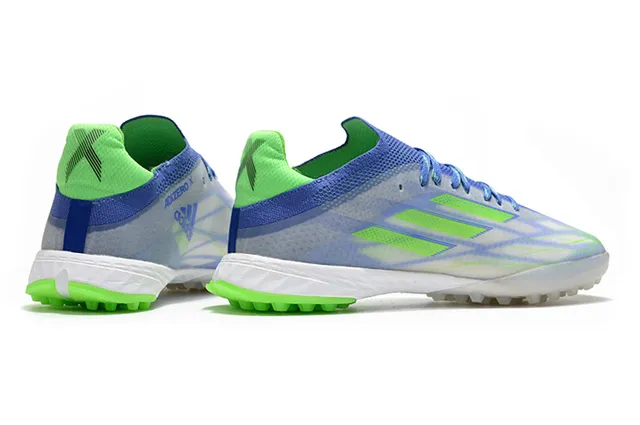 Adidas Transparent Green Low-Cut Knit Upper Asymmetric Lacing Artificial-Grass Soccer Shoes 5