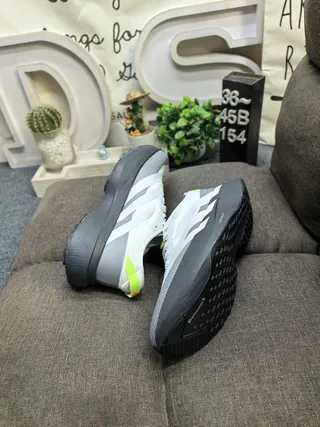 Adidas Brancos Verdes Sola Plataforma Branding Três Risquinhos Tênis 6
