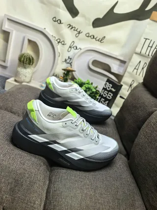 Adidas Brancos Verdes Sola Plataforma Branding Três Risquinhos Tênis 9