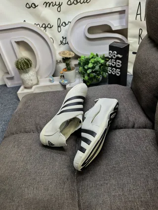 Adidas সাদা সবুজ স্লিপ-অন ইলাস্টিক স্ট্র্যাপ ক্লোজার ক্যাজুয়াল জুতো 6
