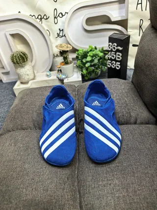 Adidas সাদা সবুজ স্লিপ-অন ইলাস্টিক স্ট্র্যাপ ক্লোজার ক্যাজুয়াল জুতো 20