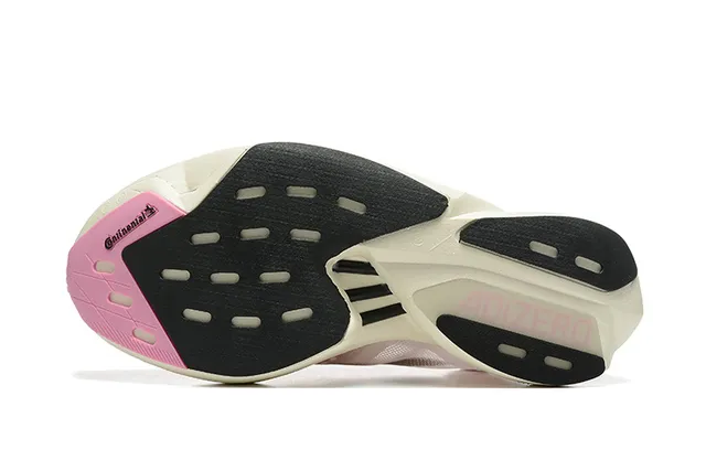 Adidas White Pink Engineered Mesh Upper Low-Profile Racing Silhouette Running Shoes 4
