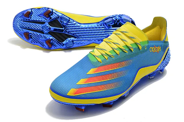 Adidas X Speedflow Cyclops Electric Blue Yellow chuteiras para gramado firme 18
