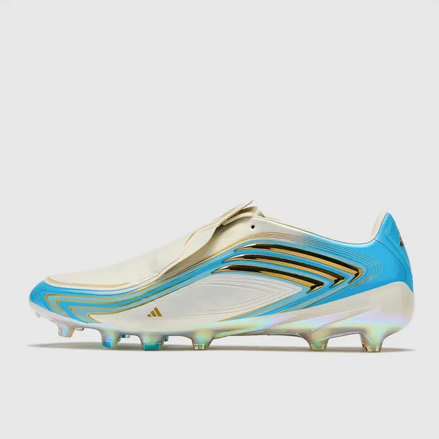 Adidas X Speedflow Laceless Cyan and Gold Firm-Ground Zapatos de fútbol 5